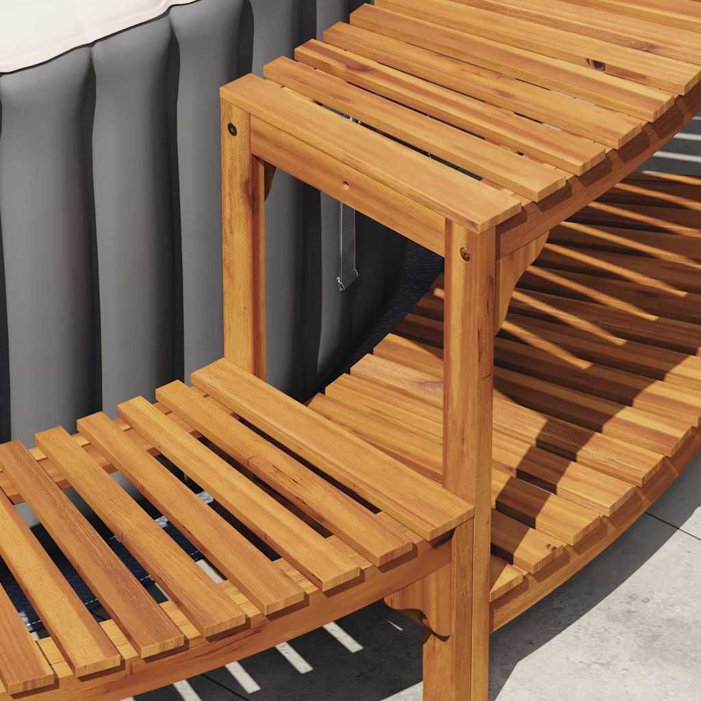Hot Tub Omgeving Bruin Massief Acacia Hout