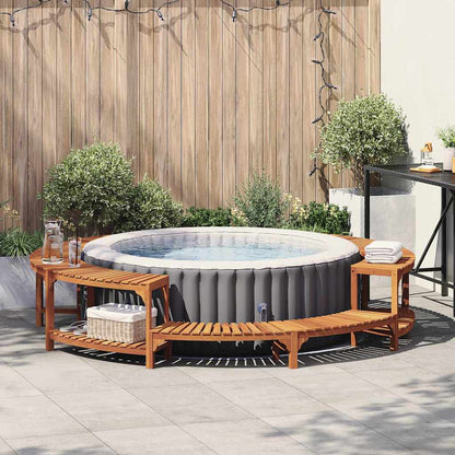 Hot Tub Omgeving Bruin Massief Acacia Hout