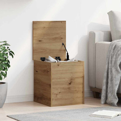 Opslagdoos Met Opslag Bewerkt Hout