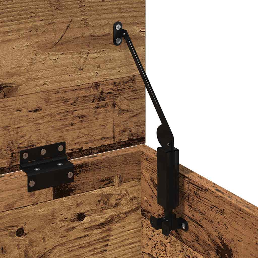 Opslagdoos Met Opslag Bewerkt Hout