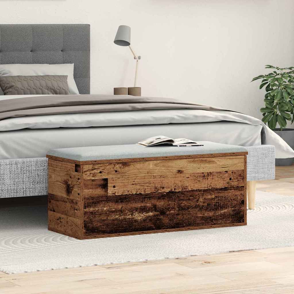 Opslagdoos Met Opslag Bewerkt Hout