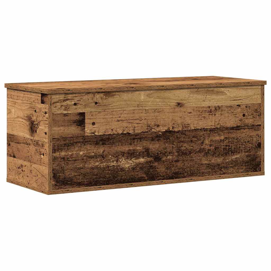 Opslagdoos Met Opslag Bewerkt Hout