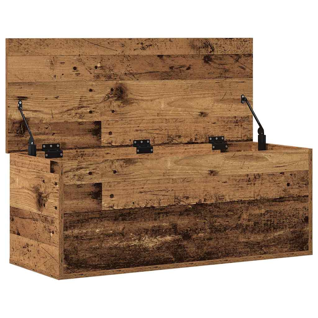 Opslagdoos Met Opslag Bewerkt Hout