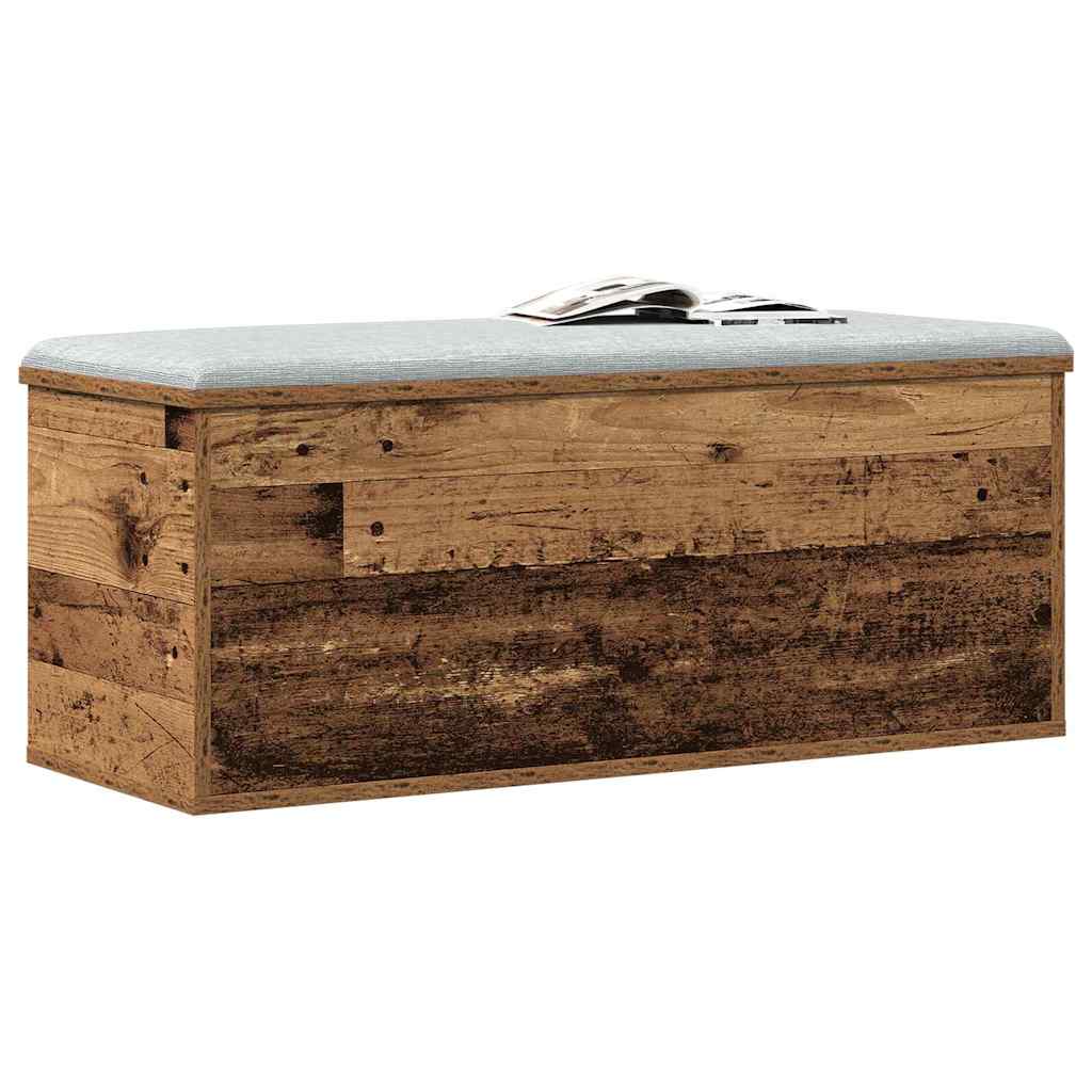 Opslagdoos Met Opslag Bewerkt Hout