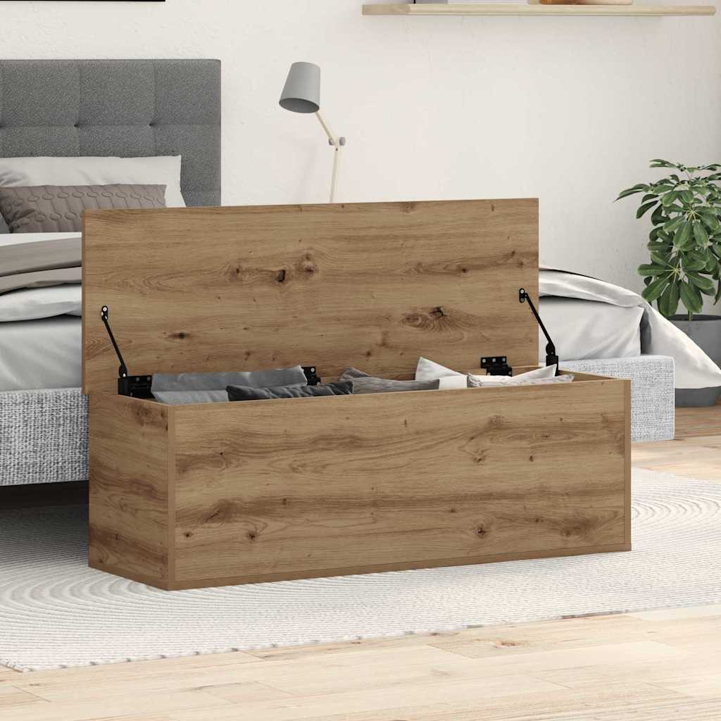Opslagdoos Met Opslag Bewerkt Hout
