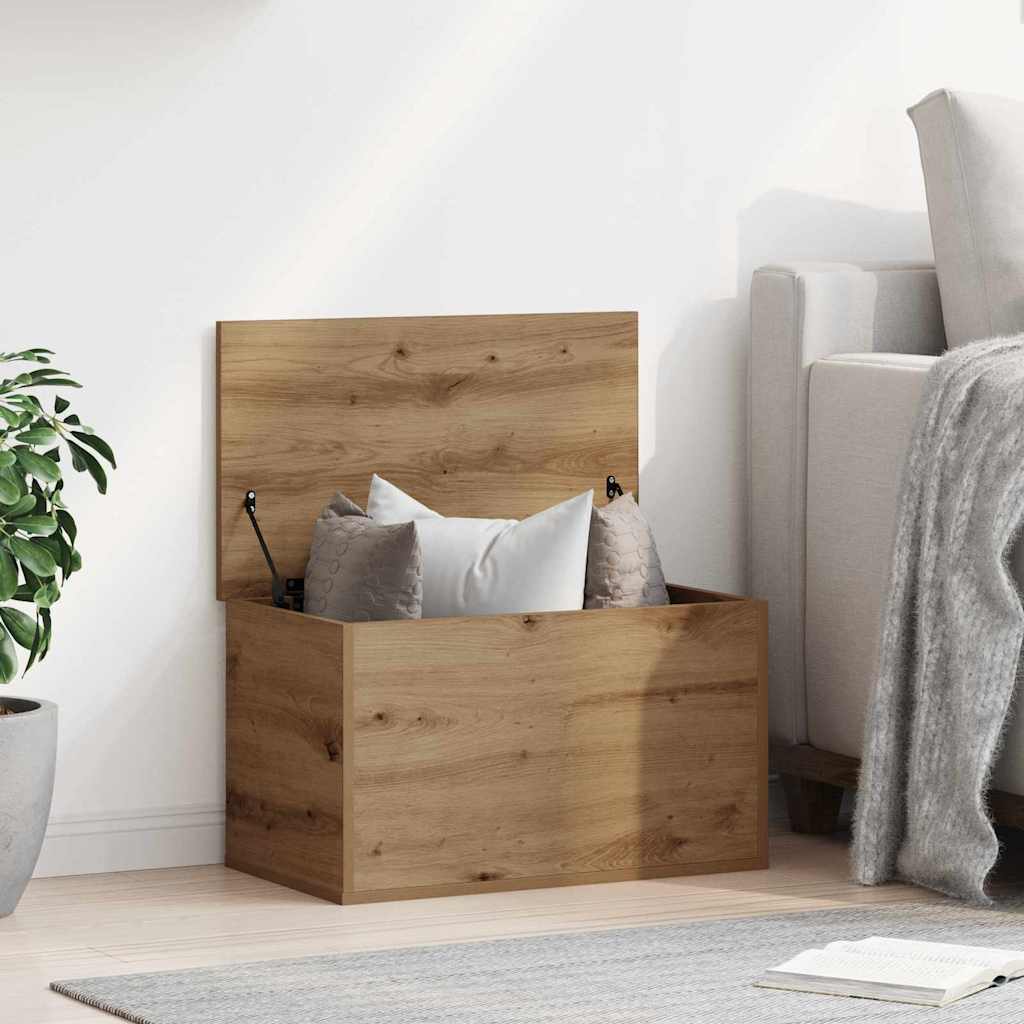 Opslagdoos Met Opslag Bewerkt Hout