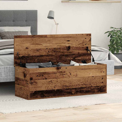 Opslagdoos Met Opslag Bewerkt Hout
