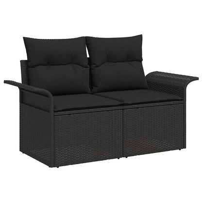 Tuinbank Set Met Kussen 9 Pcs Poly Rattan