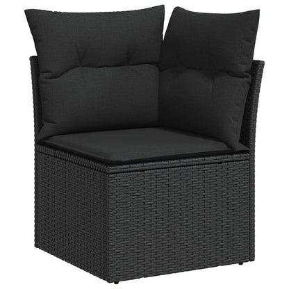 Tuinbank Set Met Kussen 9 Pcs Poly Rattan