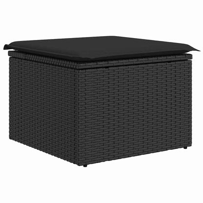 Tuinbank Set Met Kussen 9 Pcs Poly Rattan