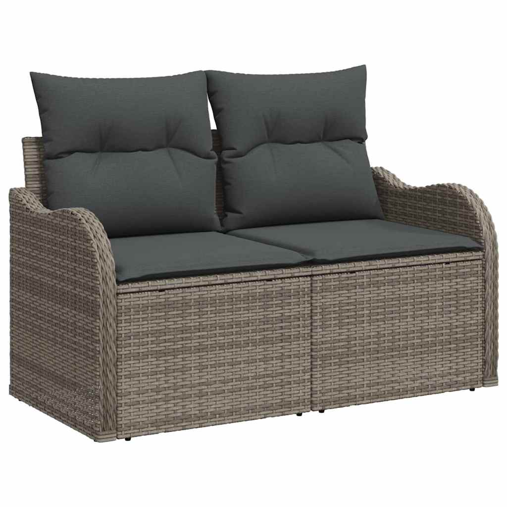 Tuinbank Set Met Kussen 6 Pcs Poly Rattan