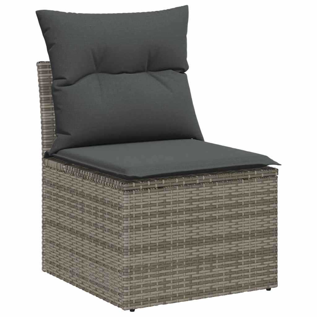 Tuinbank Set Met Kussen 6 Pcs Poly Rattan