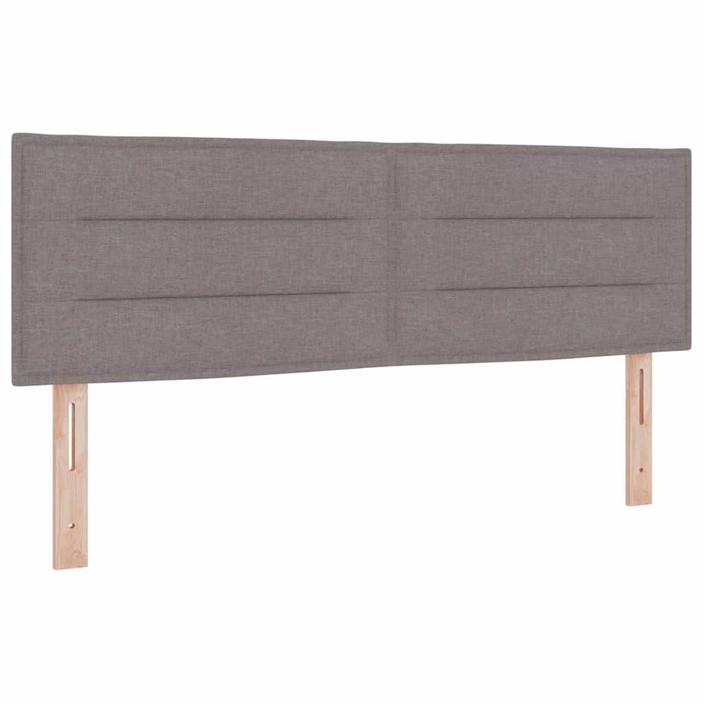 Boxspring Bed Met Matras Met Led Stof Taupe