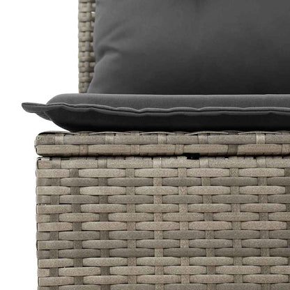 Tuinbank Set Met Kussen Met Opslag 8 Pcs Poly Rattan