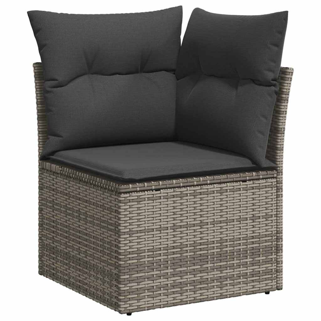 Tuinbank Set Met Kussen Met Opslag 8 Pcs Poly Rattan