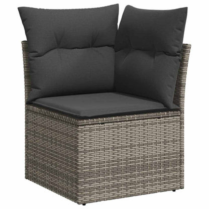 Tuinbank Set Met Kussen Met Opslag 8 Pcs Poly Rattan