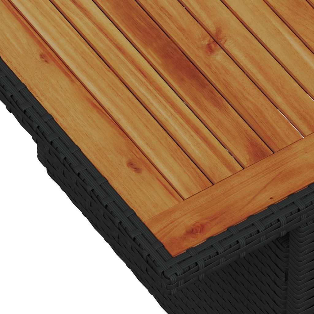 Tuinbank Set Met Opslag 7 Pcs Poly Rattan
