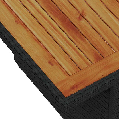 Tuinbank Set Met Opslag 7 Pcs Poly Rattan