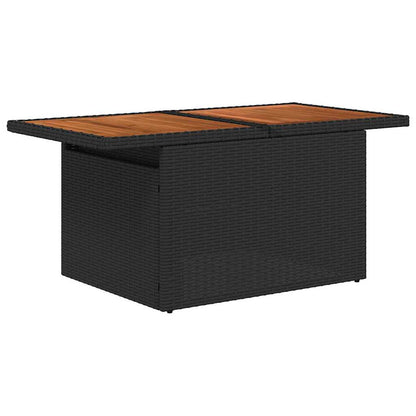Tuinbank Set Met Opslag 7 Pcs Poly Rattan
