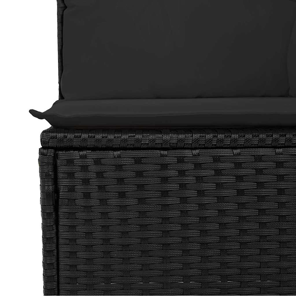Tuinbank Set Met Kussen Met Opslag 8 Pcs Poly Rattan