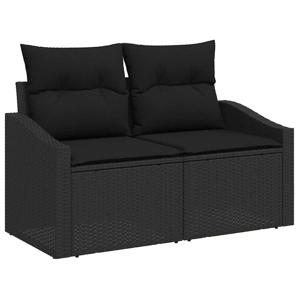 Tuinbank Set Met Kussen Met Opslag 8 Pcs Poly Rattan