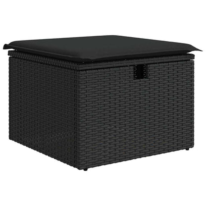 Tuinbank Set Met Kussen Met Opslag 8 Pcs Poly Rattan