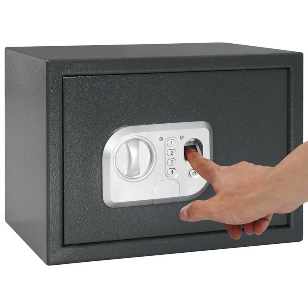 Digitale Veilig Met Slot Donkergrijs 35 X 25 X 25 Cm Staal