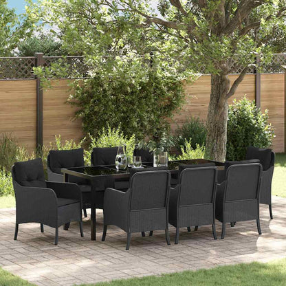 Tuin Eettafel Set Met Kussen 3 Pcs Poly Rattan