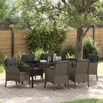 Tuin Eettafel Set Met Kussen 3 Pcs Poly Rattan
