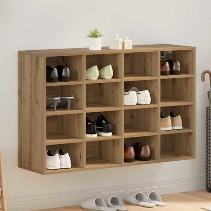 Schoenenkast Artisan Eiken Bewerkt Hout