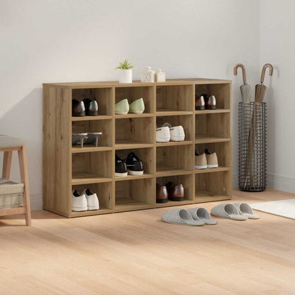 Schoenenkast Artisan Eiken Bewerkt Hout