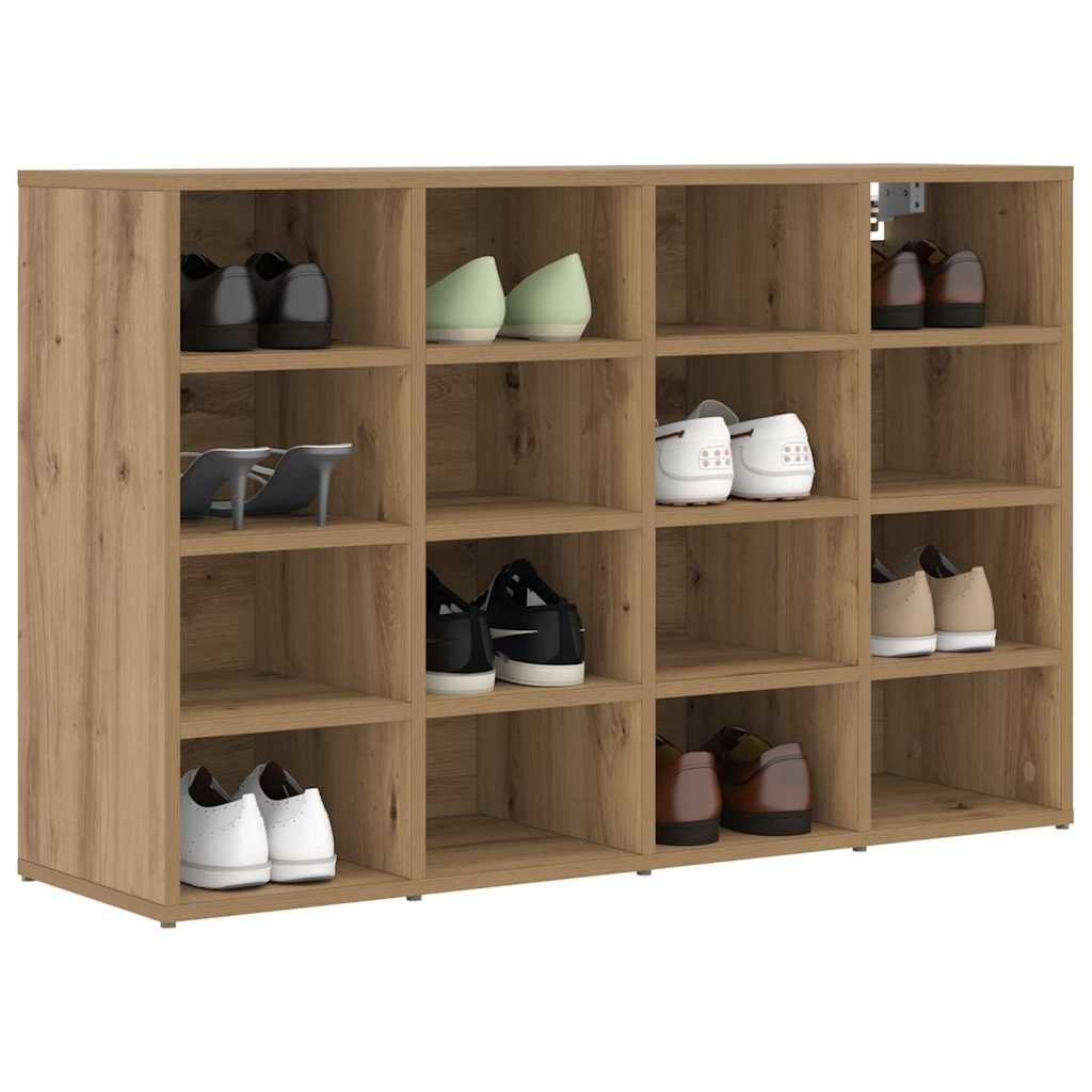 Schoenenkast Artisan Eiken Bewerkt Hout