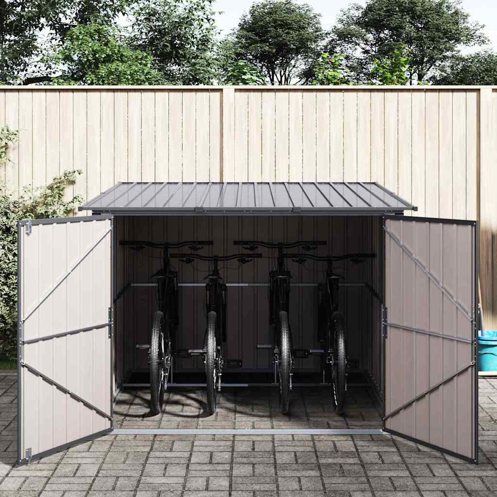 Fietsschuurtje 3 Pcs 216 X 207 X 158 Cm Metaal