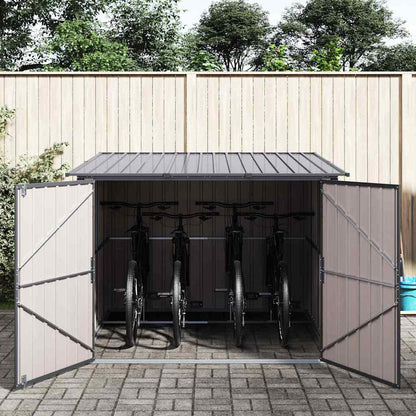 Fietsschuurtje 3 Pcs 216 X 207 X 158 Cm Metaal