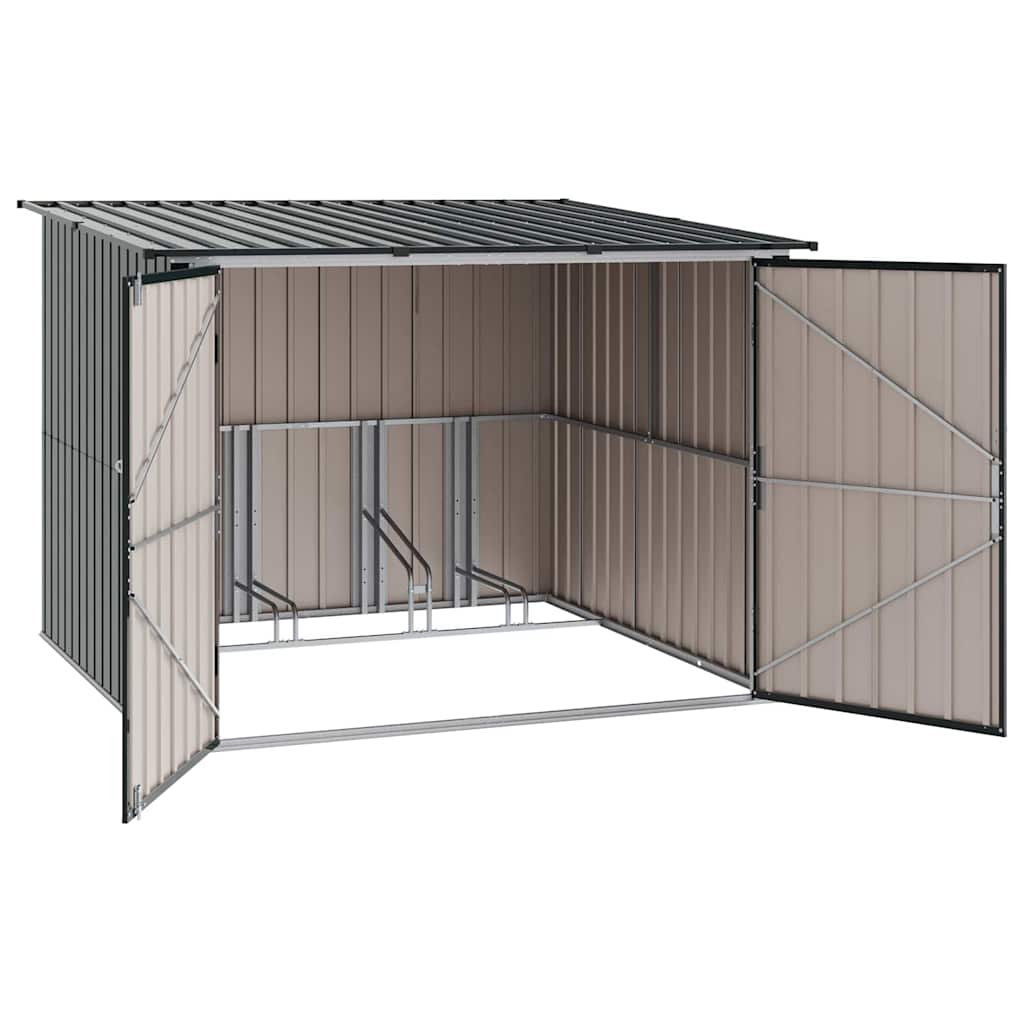 Fietsschuurtje 3 Pcs 216 X 207 X 158 Cm Metaal