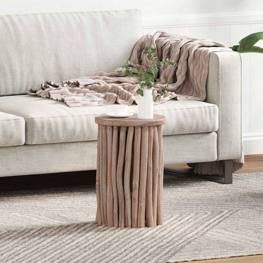 Kruk Naturel 30 X 30 X 45 Cm Massief Teakhout