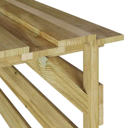Grasmaaier Garage Bruin 84 X 80 X 56 Cm Impregneerd Grenenhout