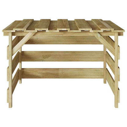 Grasmaaier Garage Bruin 84 X 80 X 56 Cm Impregneerd Grenenhout