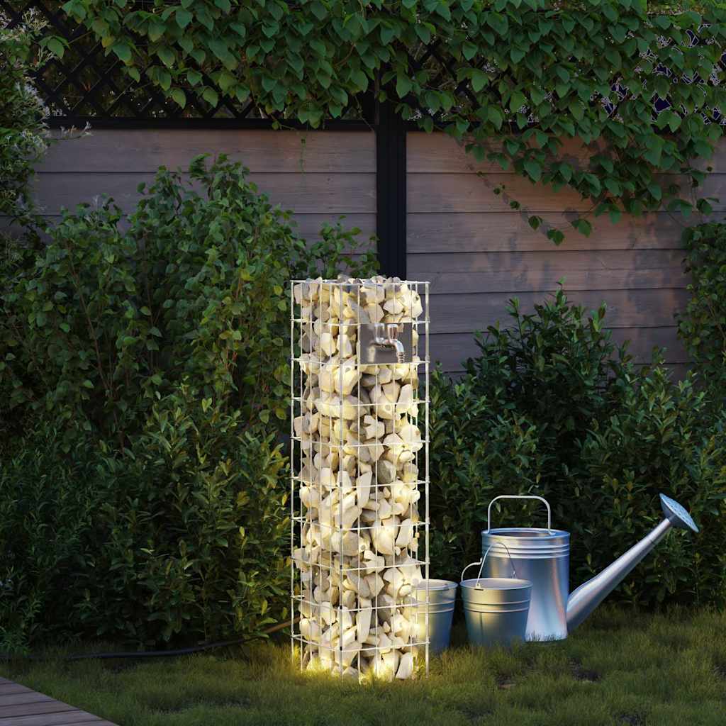 Gabionkraan Zilver 25 X 25 X 100 Cm Roestvrij Staal