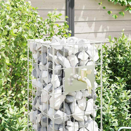 Gabionkraan Zilver 25 X 25 X 100 Cm Roestvrij Staal