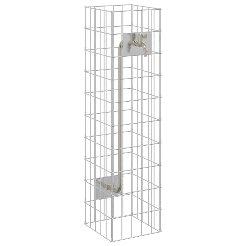 Gabionkraan Zilver 25 X 25 X 100 Cm Roestvrij Staal