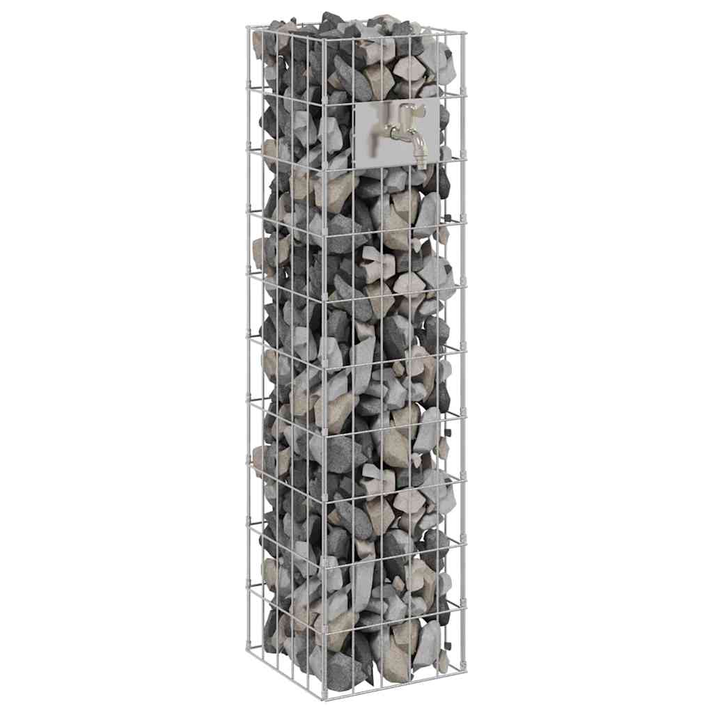 Gabionkraan Zilver 25 X 25 X 100 Cm Roestvrij Staal