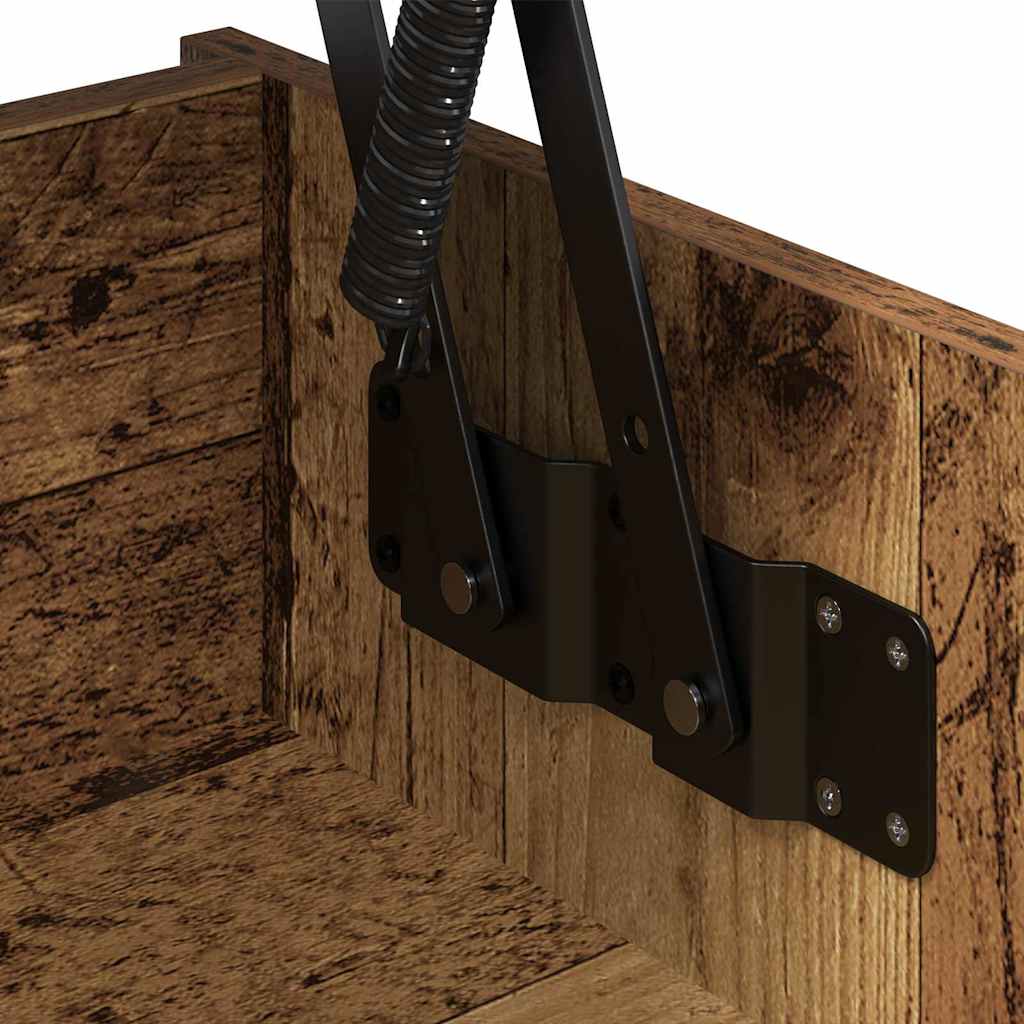 Salontafel Oud Hout 80 X 50,5 X 41,5 Cm Bewerkt Hout