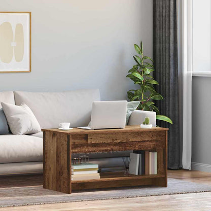 Salontafel Oud Hout 80 X 50,5 X 41,5 Cm Bewerkt Hout