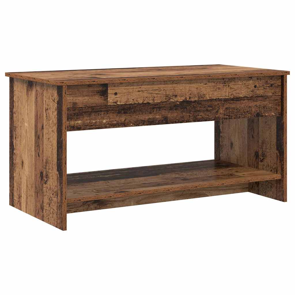 Salontafel Oud Hout 80 X 50,5 X 41,5 Cm Bewerkt Hout
