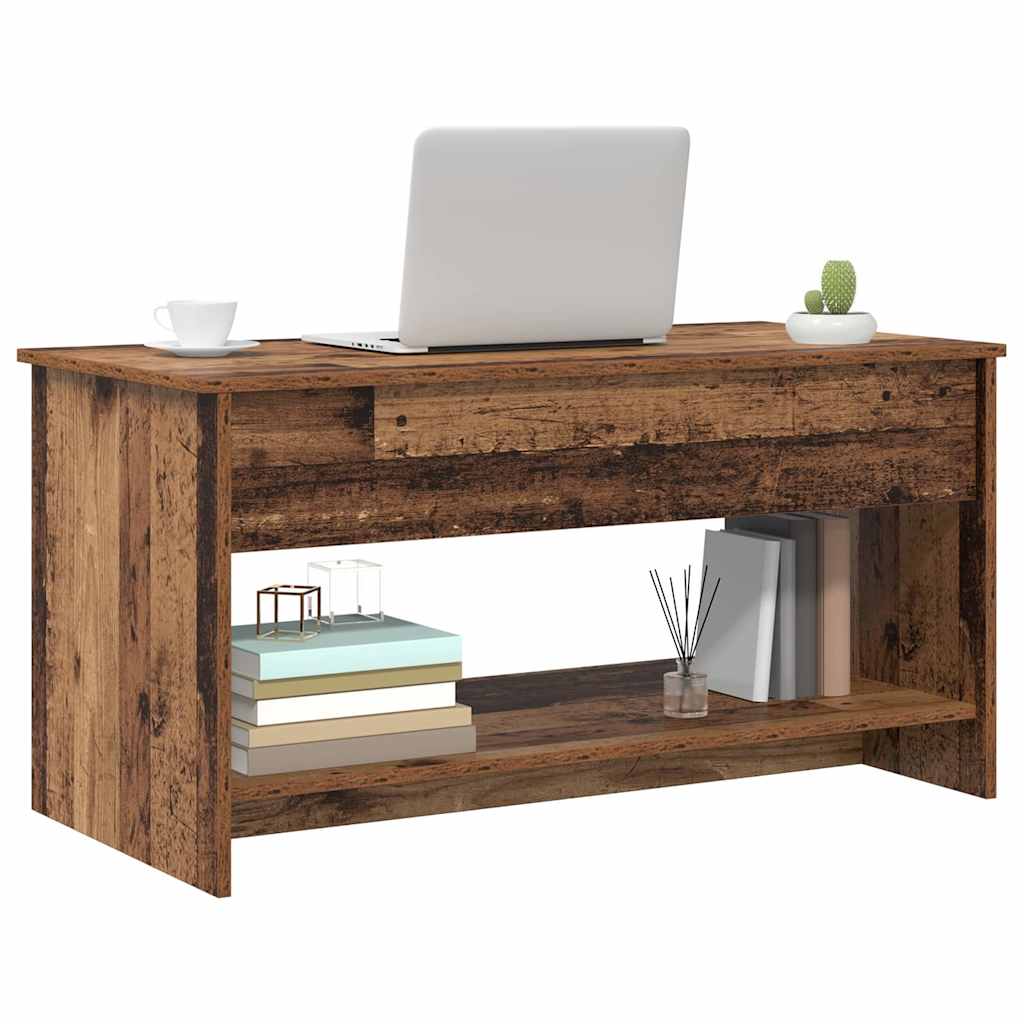 Salontafel Oud Hout 80 X 50,5 X 41,5 Cm Bewerkt Hout