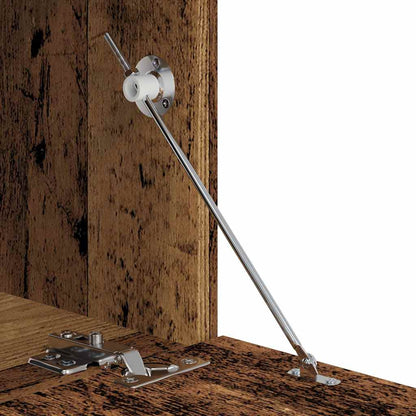 Tv-Meubelset Wandgemonteerd 6 Pcs Bewerkt Hout