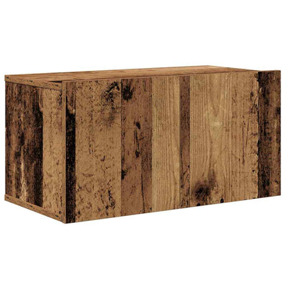 Tv-Meubelset Wandgemonteerd 6 Pcs Bewerkt Hout