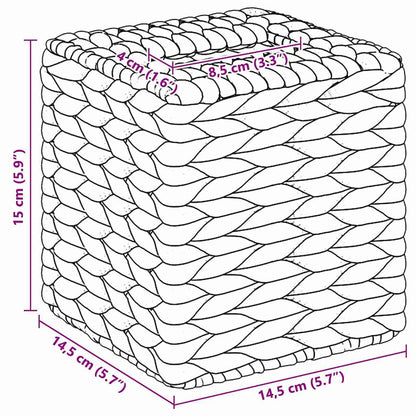 Tissue Doos Deksels 2 Pcs Waterhyacint 14,5 X 14,5 X 15 Cm
