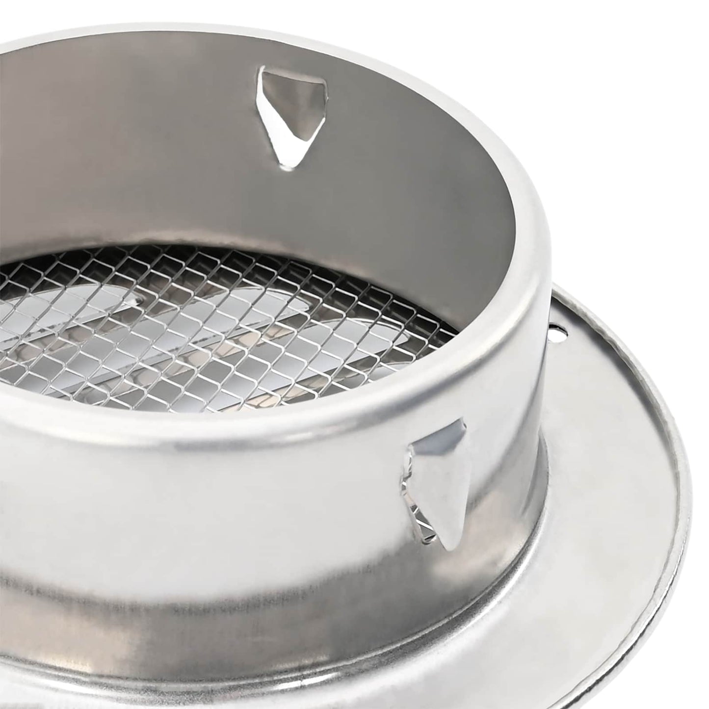 Luchtventilatieroosters 4 Pcs Zilver Roestvrij Staal